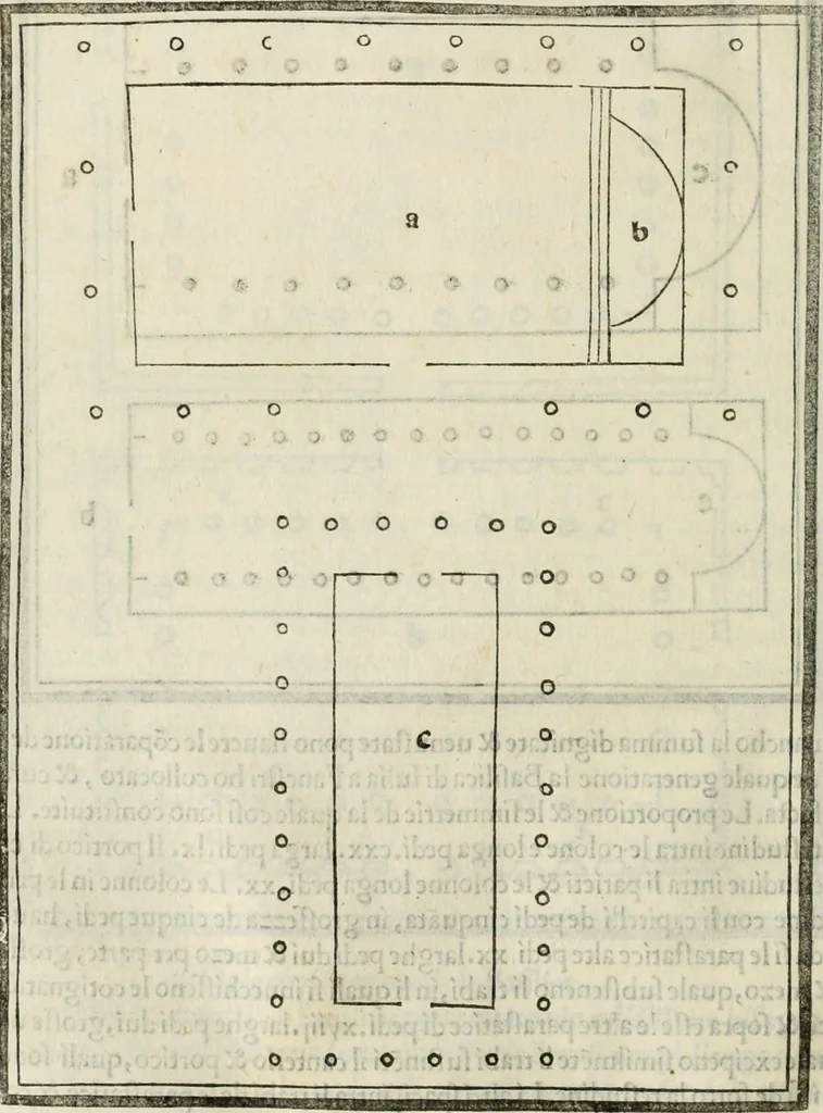 An illustration from M.L. Vitrvuio Pollione De architectura, 1524, leaf 139