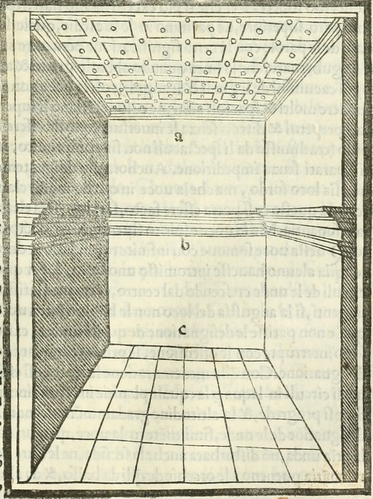 An illustration from M.L. Vitrvuio Pollione De architectura, 1524, leaf 140