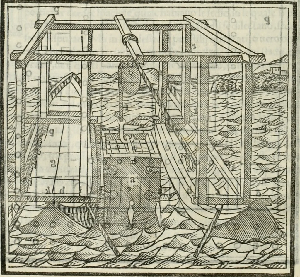 An illustration from M.L. Vitrvuio Pollione De architectura, 1524, leaf 157