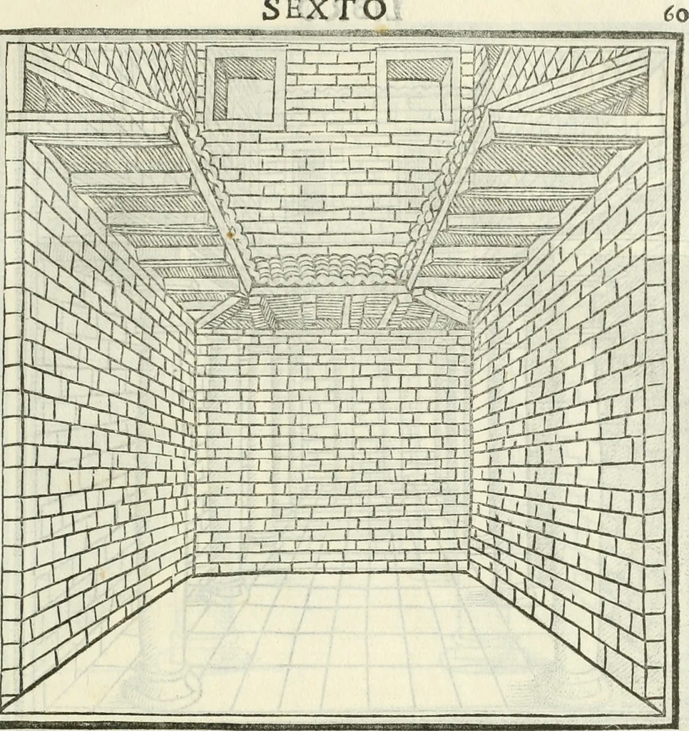 An illustration from M.L. Vitrvuio Pollione De architectura, 1524, leaf 166