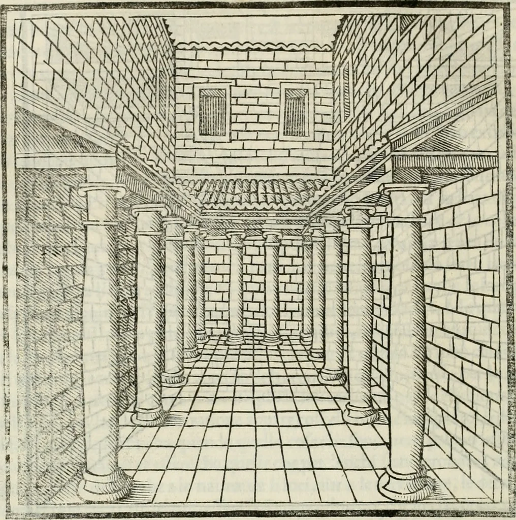 An illustration from M.L. Vitrvuio Pollione De architectura, 1524, leaf 167