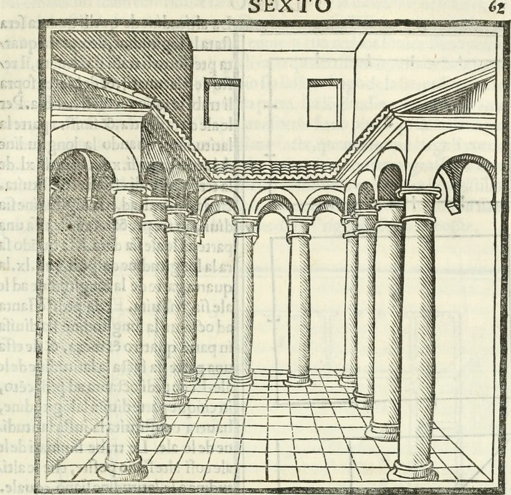 An illustration from M.L. Vitrvuio Pollione De architectura, 1524, leaf 170