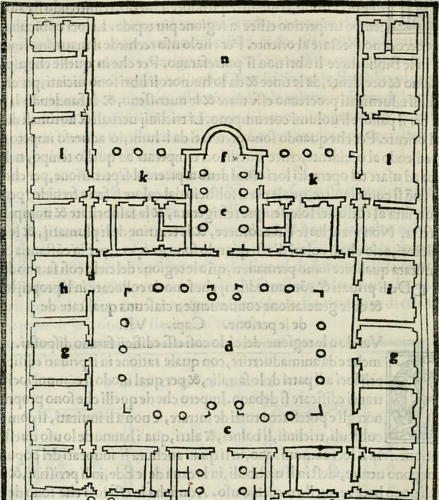 An illustration from M.L. Vitrvuio Pollione De architectura, 1524, leaf 175