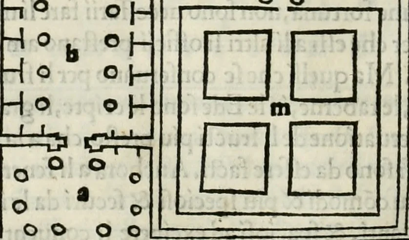An illustration from M.L. Vitrvuio Pollione De architectura, 1524, leaf 175