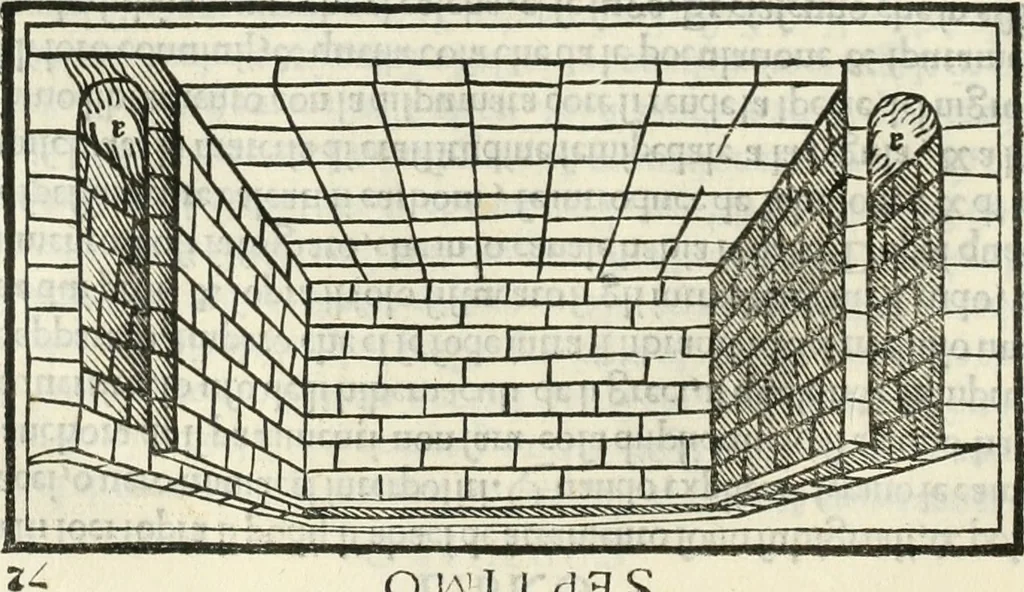 An illustration from M.L. Vitrvuio Pollione De architectura, 1524, leaf 190