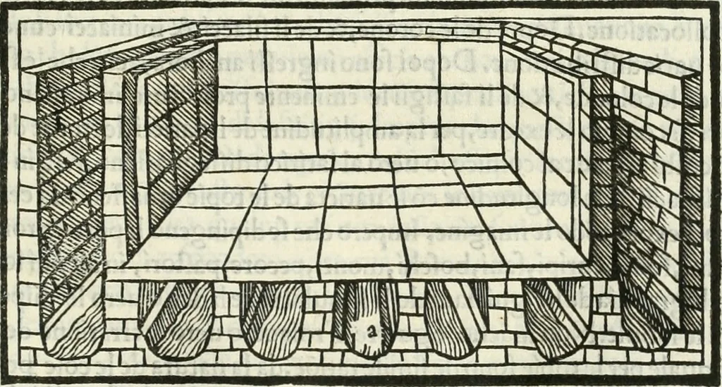An illustration from M.L. Vitrvuio Pollione De architectura, 1524, leaf 190