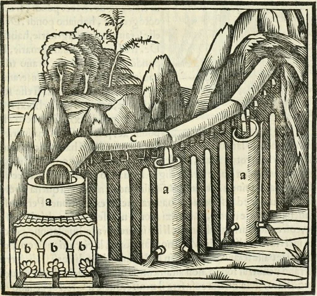 An illustration from M.L. Vitrvuio Pollione De architectura, 1524, leaf 208