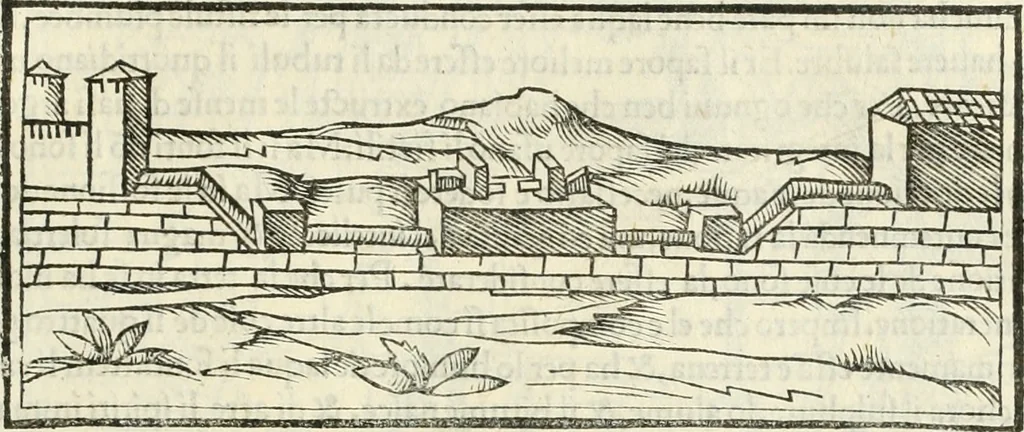 An illustration from M.L. Vitrvuio Pollione De architectura, 1524, leaf 210