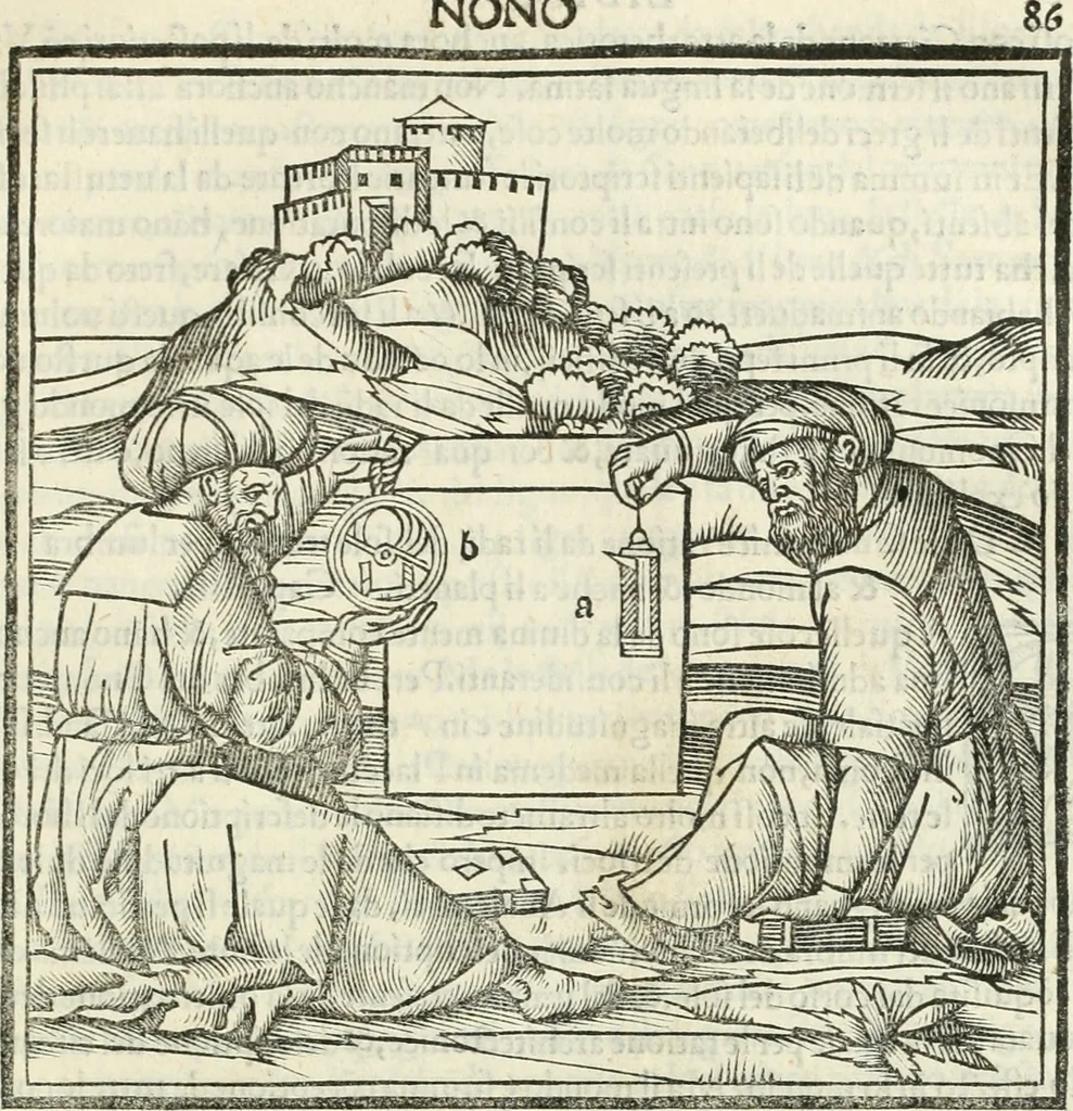 An illustration from M.L. Vitrvuio Pollione De architectura, 1524, leaf 218