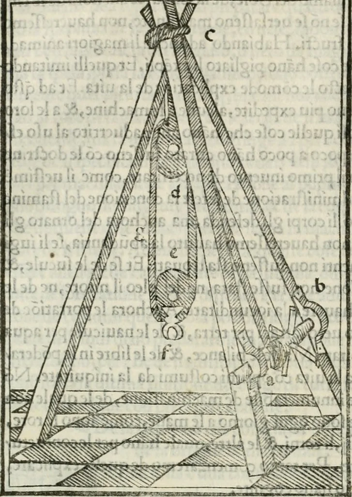 An illustration from M.L. Vitrvuio Pollione De architectura, 1524, leaf 237