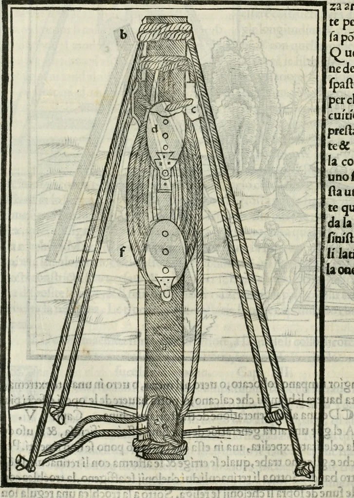 An illustration from M.L. Vitrvuio Pollione De architectura, 1524, leaf 239