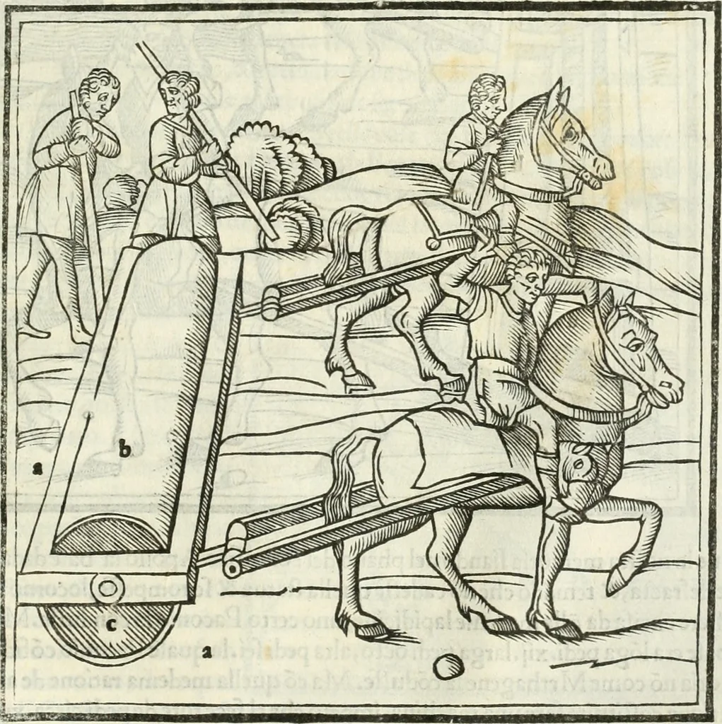 An illustration from M.L. Vitrvuio Pollione De architectura, 1524, leaf 240