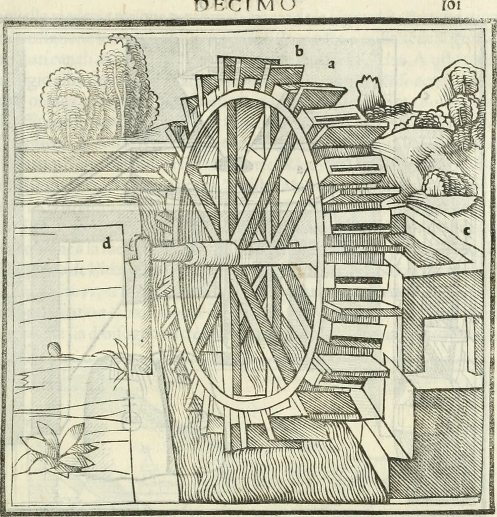 An illustration from M.L. Vitrvuio Pollione De architectura, 1524, leaf 248
