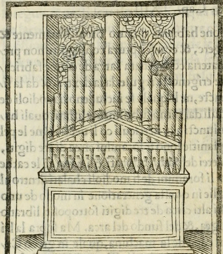 An illustration from M.L. Vitrvuio Pollione De architectura, 1524, leaf 253