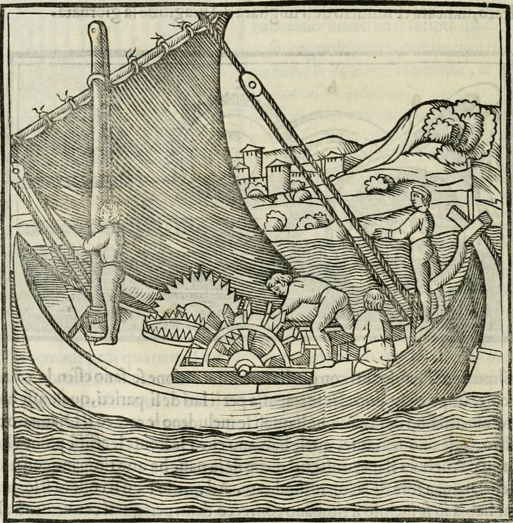 An illustration from M.L. Vitrvuio Pollione De architectura, 1524, leaf 255