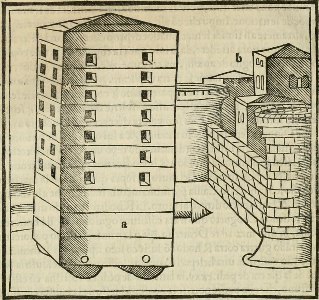 An illustration from M.L. Vitrvuio Pollione De architectura, 1524, leaf 265