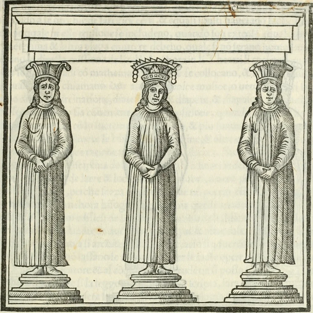 An illustration from M.L. Vitrvuio Pollione De architectura, 1524, leaf 50