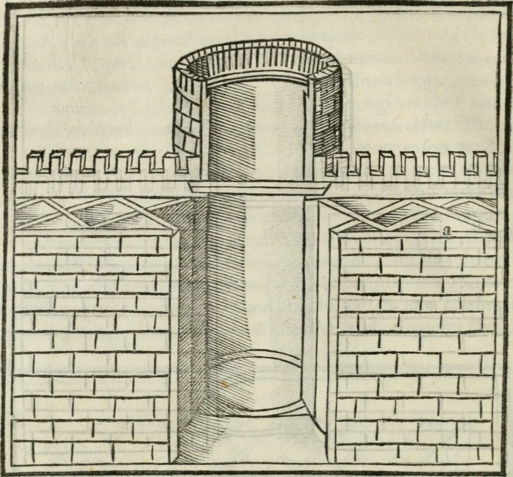 An illustration from M.L. Vitrvuio Pollione De architectura, 1524, leaf 63