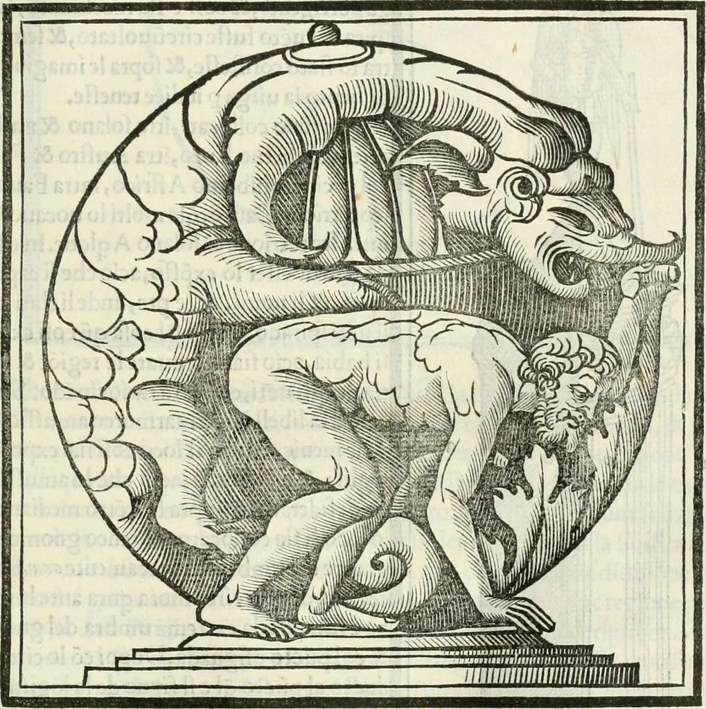 An illustration from M.L. Vitrvuio Pollione De architectura, 1524, leaf 64
