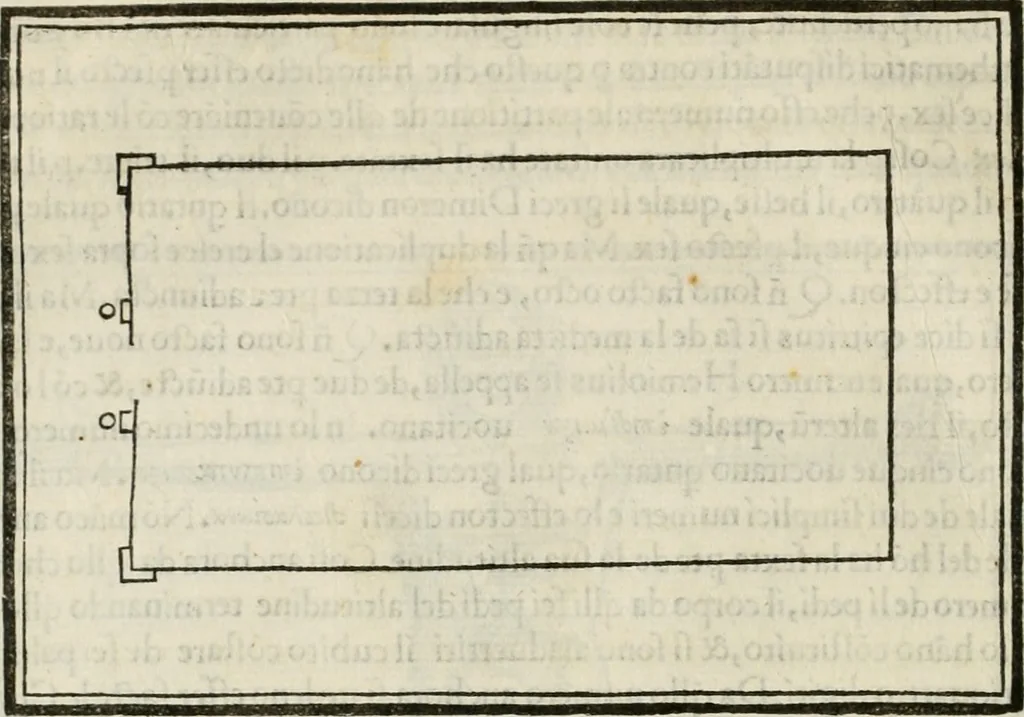 An illustration from M.L. Vitrvuio Pollione De architectura, 1524, leaf 93