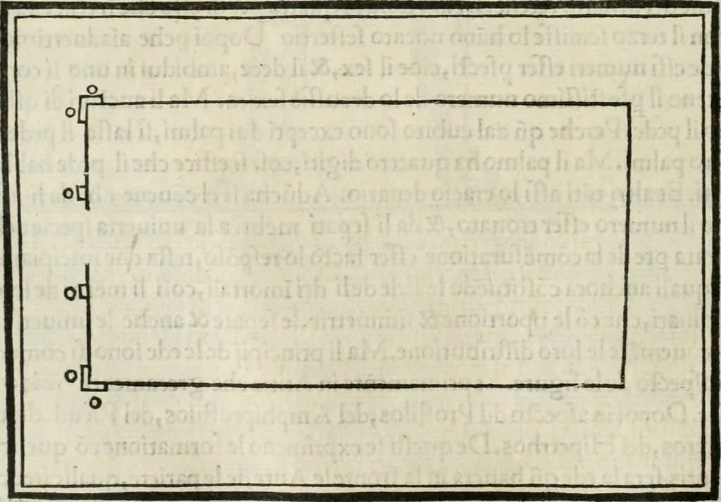 An illustration from M.L. Vitrvuio Pollione De architectura, 1524, leaf 93