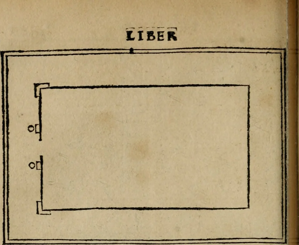 An illustration from M. Vitrvvii De architectura libri decem : summa diligentia recogniti atq; excusi : cum nonnullis figuris sub hoc signo * positis, nunq antea impraessis : additis Iulij Frontini De aqueductibus libris, proter materiae affinitatem, 1523, leaf 101