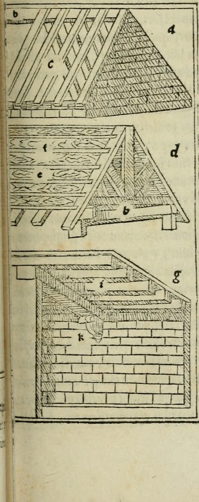 An illustration from M. Vitrvvii De architectura libri decem : summa diligentia recogniti atq; excusi : cum nonnullis figuris sub hoc signo * positis, nunq antea impraessis : additis Iulij Frontini De aqueductibus libris, proter materiae affinitatem, 1523, leaf 132