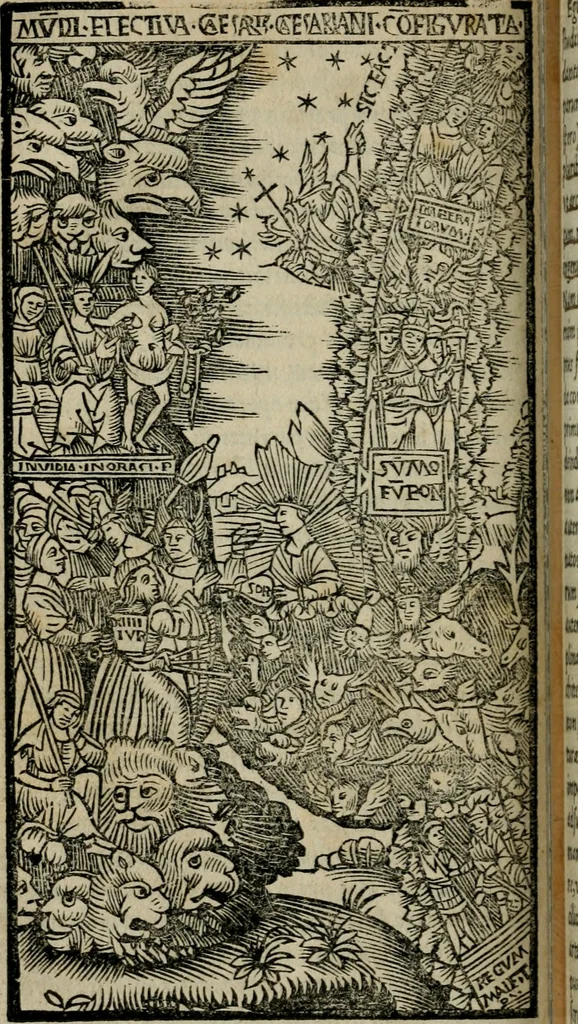 An illustration from M. Vitrvvii De architectura libri decem : summa diligentia recogniti atq; excusi : cum nonnullis figuris sub hoc signo * positis, nunq antea impraessis : additis Iulij Frontini De aqueductibus libris, proter materiae affinitatem, 1523, leaf 199