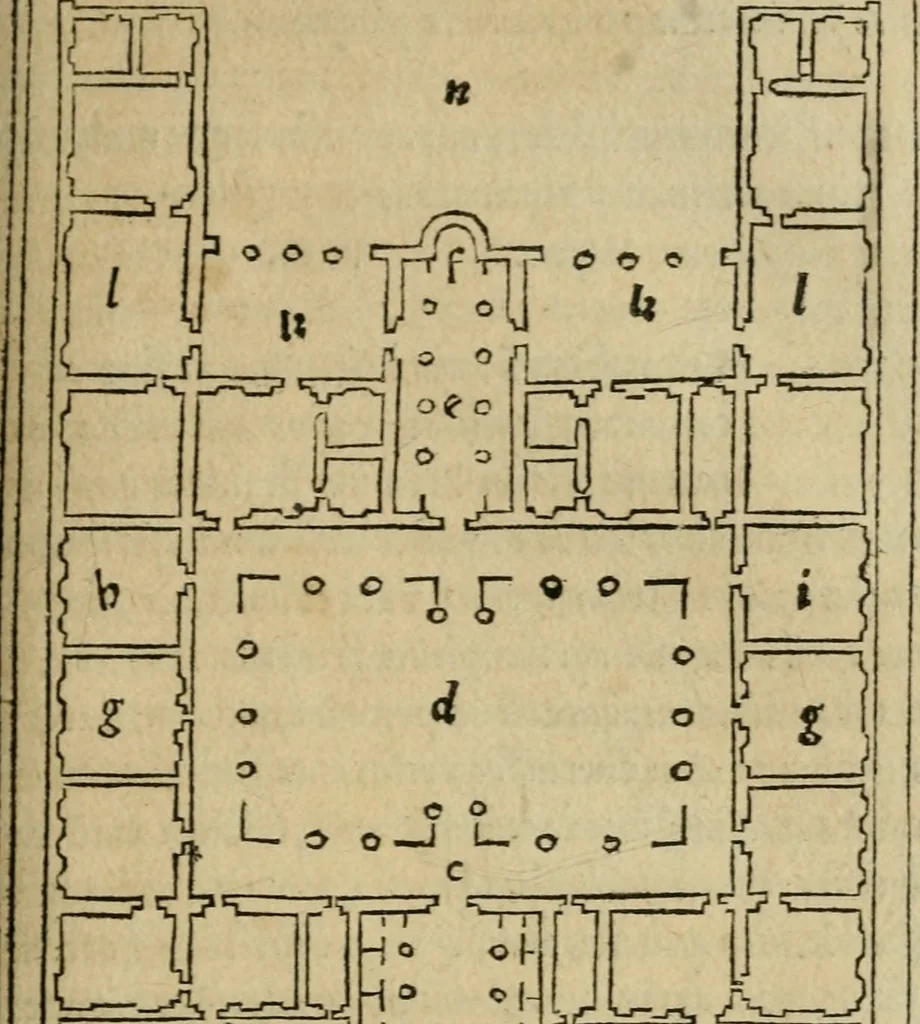 An illustration from M. Vitrvvii De architectura libri decem : summa diligentia recogniti atq; excusi : cum nonnullis figuris sub hoc signo * positis, nunq antea impraessis : additis Iulij Frontini De aqueductibus libris, proter materiae affinitatem, 1523, leaf 218