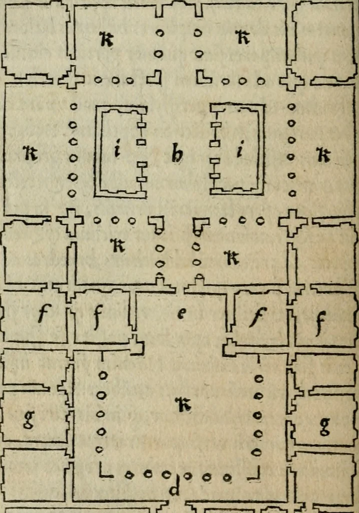 An illustration from M. Vitrvvii De architectura libri decem : summa diligentia recogniti atq; excusi : cum nonnullis figuris sub hoc signo * positis, nunq antea impraessis : additis Iulij Frontini De aqueductibus libris, proter materiae affinitatem, 1523, leaf 223