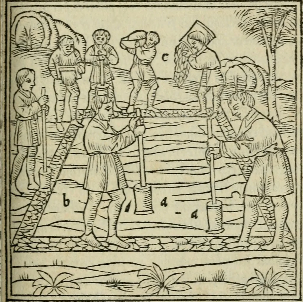 An illustration from M. Vitrvvii De architectura libri decem : summa diligentia recogniti atq; excusi : cum nonnullis figuris sub hoc signo * positis, nunq antea impraessis : additis Iulij Frontini De aqueductibus libris, proter materiae affinitatem, 1523, leaf 280