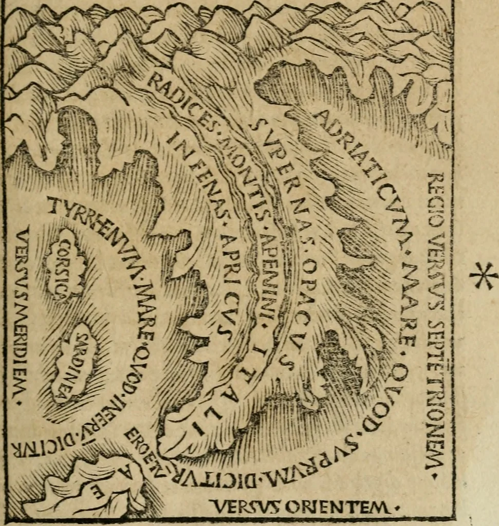 An illustration from M. Vitrvvii De architectura libri decem : summa diligentia recogniti atq; excusi : cum nonnullis figuris sub hoc signo * positis, nunq antea impraessis : additis Iulij Frontini De aqueductibus libris, proter materiae affinitatem, 1523, leaf 90