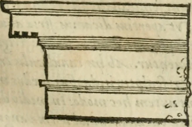 An illustration from M. Vitrvvii Pollionis De architectvra libri decem, ad Caes. Avgvstvm, omnibus omnium editionibus longè emendatiores, collatis veteribus exemplis, 1586, leaf 116