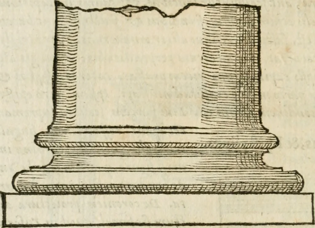 An illustration from M. Vitrvvii Pollionis De architectvra libri decem, ad Caes. Avgvstvm, omnibus omnium editionibus longè emendatiores, collatis veteribus exemplis, 1586, leaf 119