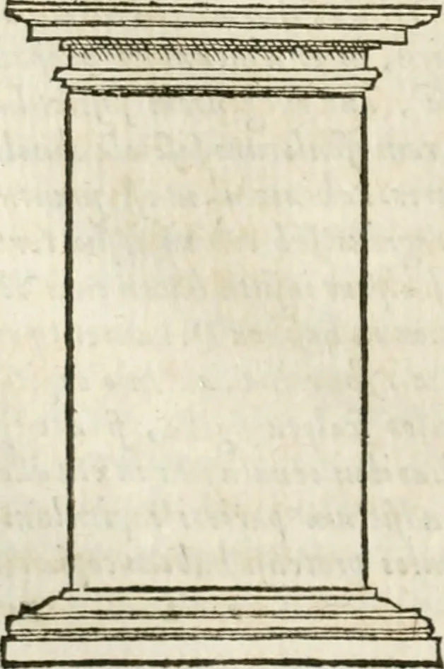 An illustration from M. Vitrvvii Pollionis De architectvra libri decem, ad Caes. Avgvstvm, omnibus omnium editionibus longè emendatiores, collatis veteribus exemplis, 1586, leaf 127