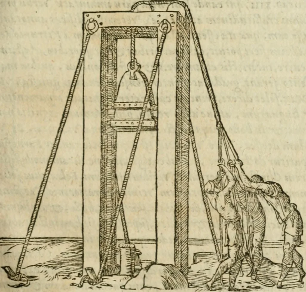 An illustration from M. Vitrvvii Pollionis De architectvra libri decem, ad Caes. Avgvstvm, omnibus omnium editionibus longè emendatiores, collatis veteribus exemplis, 1586, leaf 134