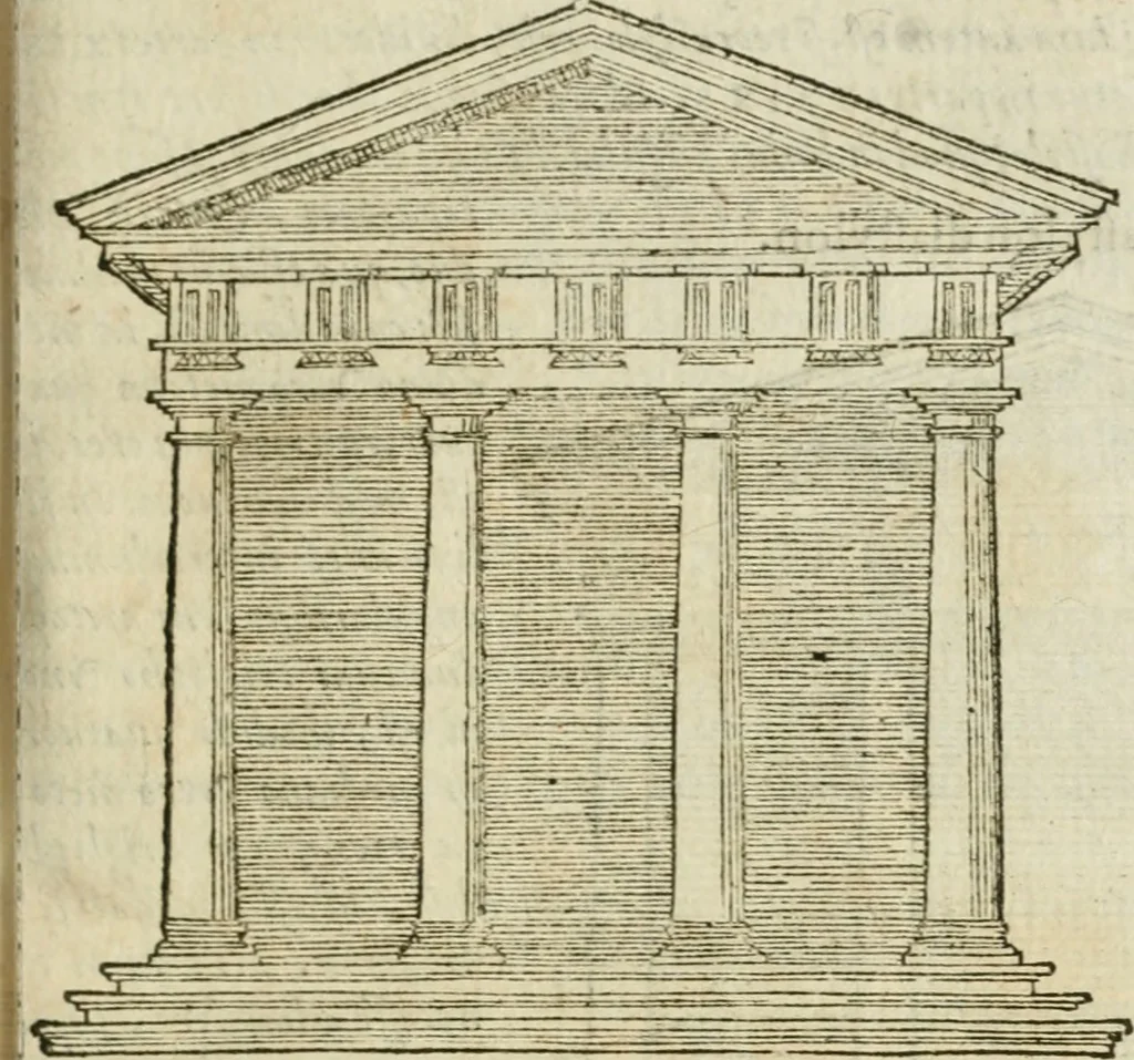 An illustration from M. Vitrvvii Pollionis De architectvra libri decem, ad Caes. Avgvstvm, omnibus omnium editionibus longè emendatiores, collatis veteribus exemplis, 1586, leaf 162