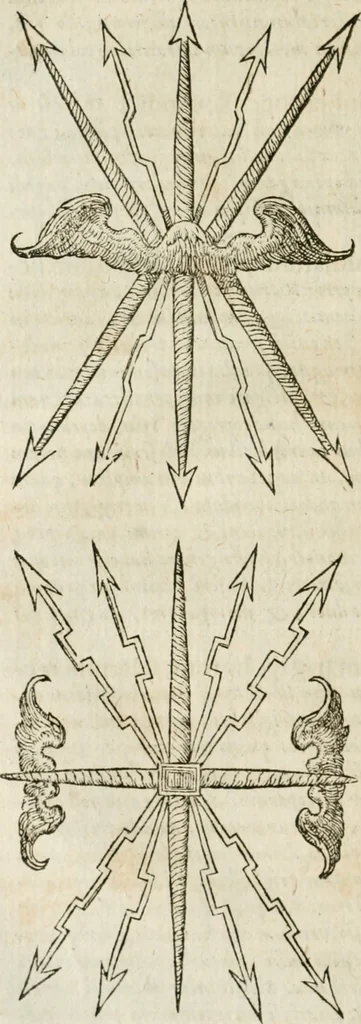 An illustration from M. Vitrvvii Pollionis De architectvra libri decem, ad Caes. Avgvstvm, omnibus omnium editionibus longè emendatiores, collatis veteribus exemplis, 1586, leaf 165