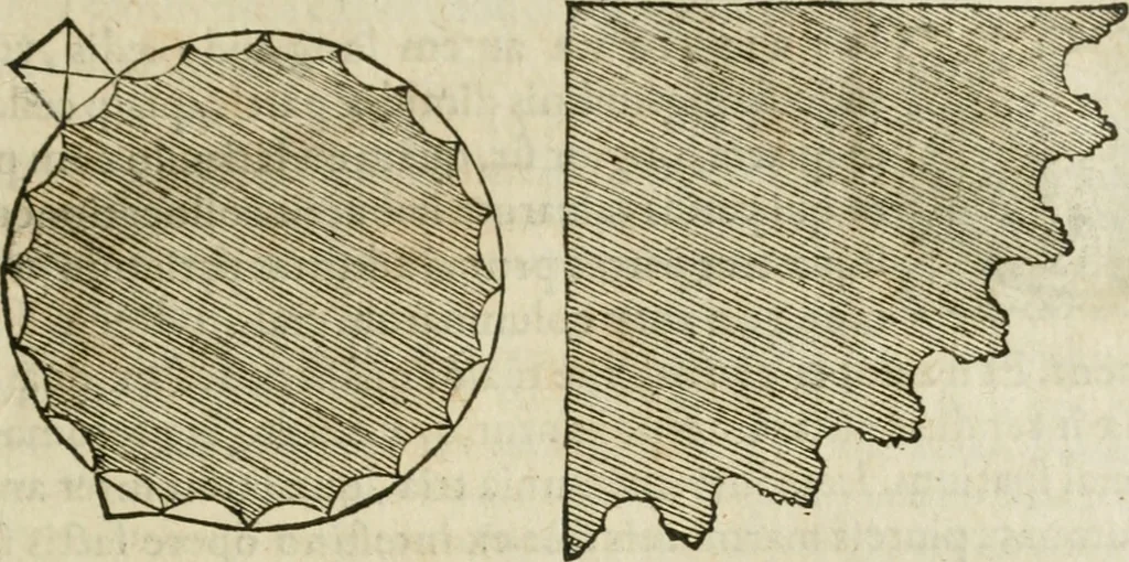 An illustration from M. Vitrvvii Pollionis De architectvra libri decem, ad Caes. Avgvstvm, omnibus omnium editionibus longè emendatiores, collatis veteribus exemplis, 1586, leaf 166