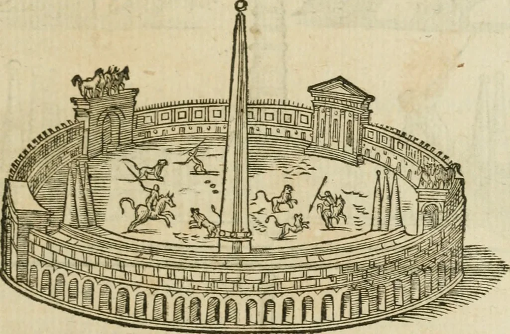 An illustration from M. Vitrvvii Pollionis De architectvra libri decem, ad Caes. Avgvstvm, omnibus omnium editionibus longè emendatiores, collatis veteribus exemplis, 1586, leaf 196