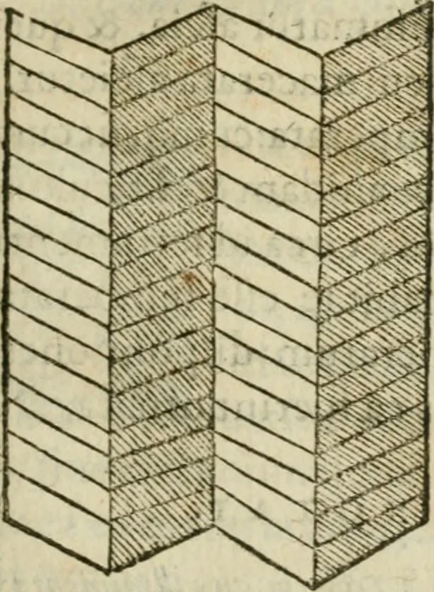 An illustration from M. Vitrvvii Pollionis De architectvra libri decem, ad Caes. Avgvstvm, omnibus omnium editionibus longè emendatiores, collatis veteribus exemplis, 1586, leaf 282