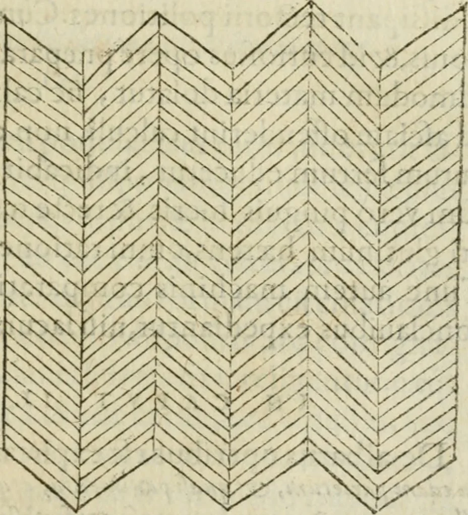 An illustration from M. Vitrvvii Pollionis De architectvra libri decem, ad Caes. Avgvstvm, omnibus omnium editionibus longè emendatiores, collatis veteribus exemplis, 1586, leaf 282