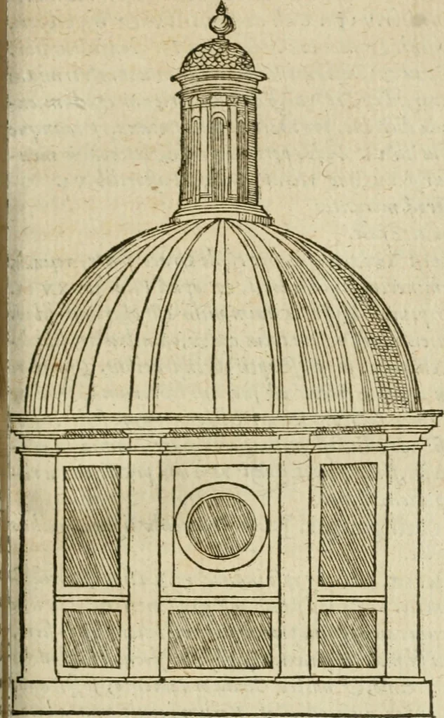 An illustration from M. Vitrvvii Pollionis De architectvra libri decem, ad Caes. Avgvstvm, omnibus omnium editionibus longè emendatiores, collatis veteribus exemplis, 1586, leaf 288