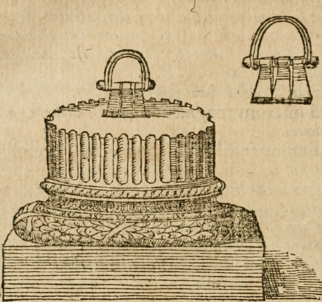 An illustration from M. Vitrvvii Pollionis De architectvra libri decem, ad Caes. Avgvstvm, omnibus omnium editionibus longè emendatiores, collatis veteribus exemplis, 1586, leaf 423