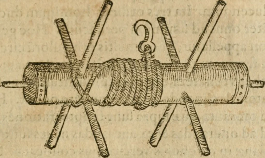 An illustration from M. Vitrvvii Pollionis De architectvra libri decem, ad Caes. Avgvstvm, omnibus omnium editionibus longè emendatiores, collatis veteribus exemplis, 1586, leaf 426
