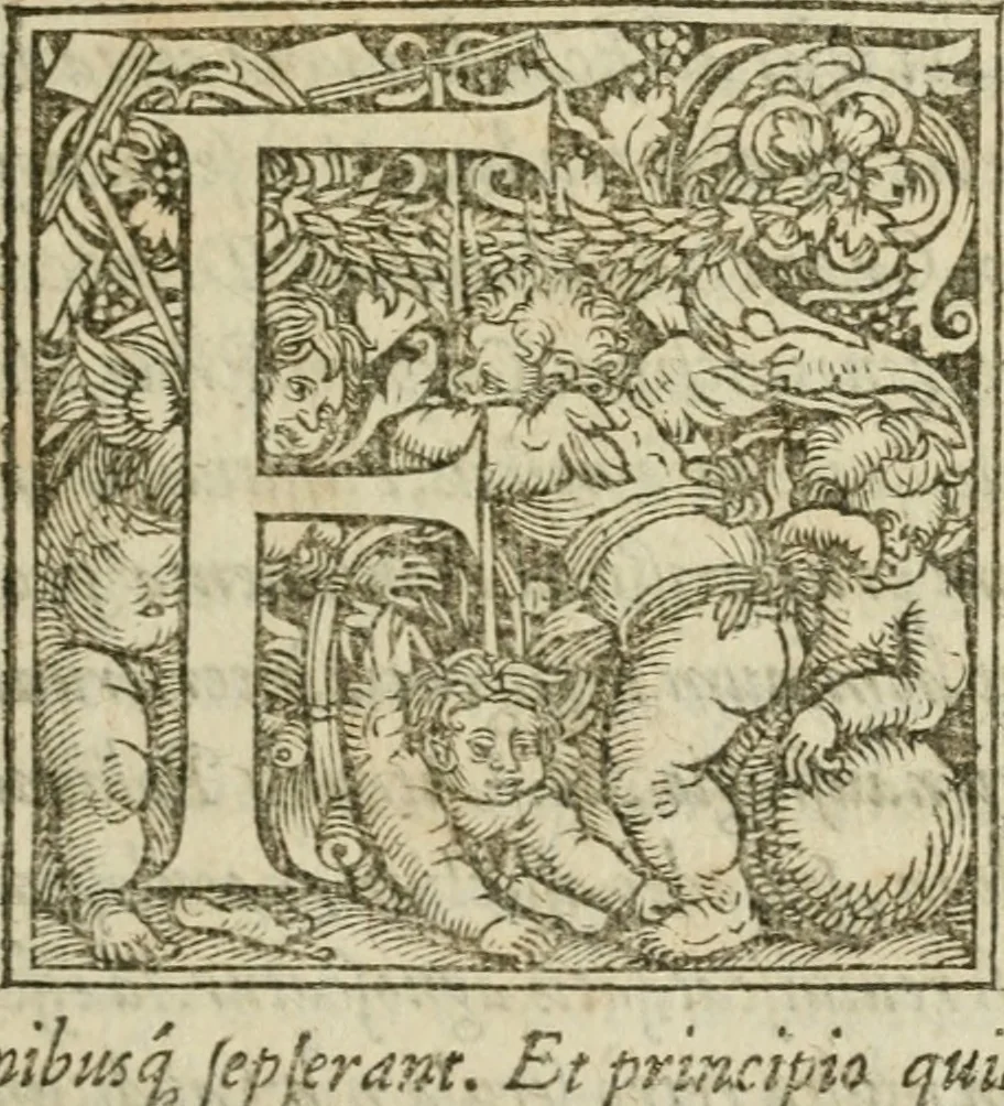 An illustration from M. Vitrvvii Pollionis De architectvra libri decem, ad Caes. Avgvstvm, omnibus omnium editionibus longè emendatiores, collatis veteribus exemplis, 1586, leaf 6