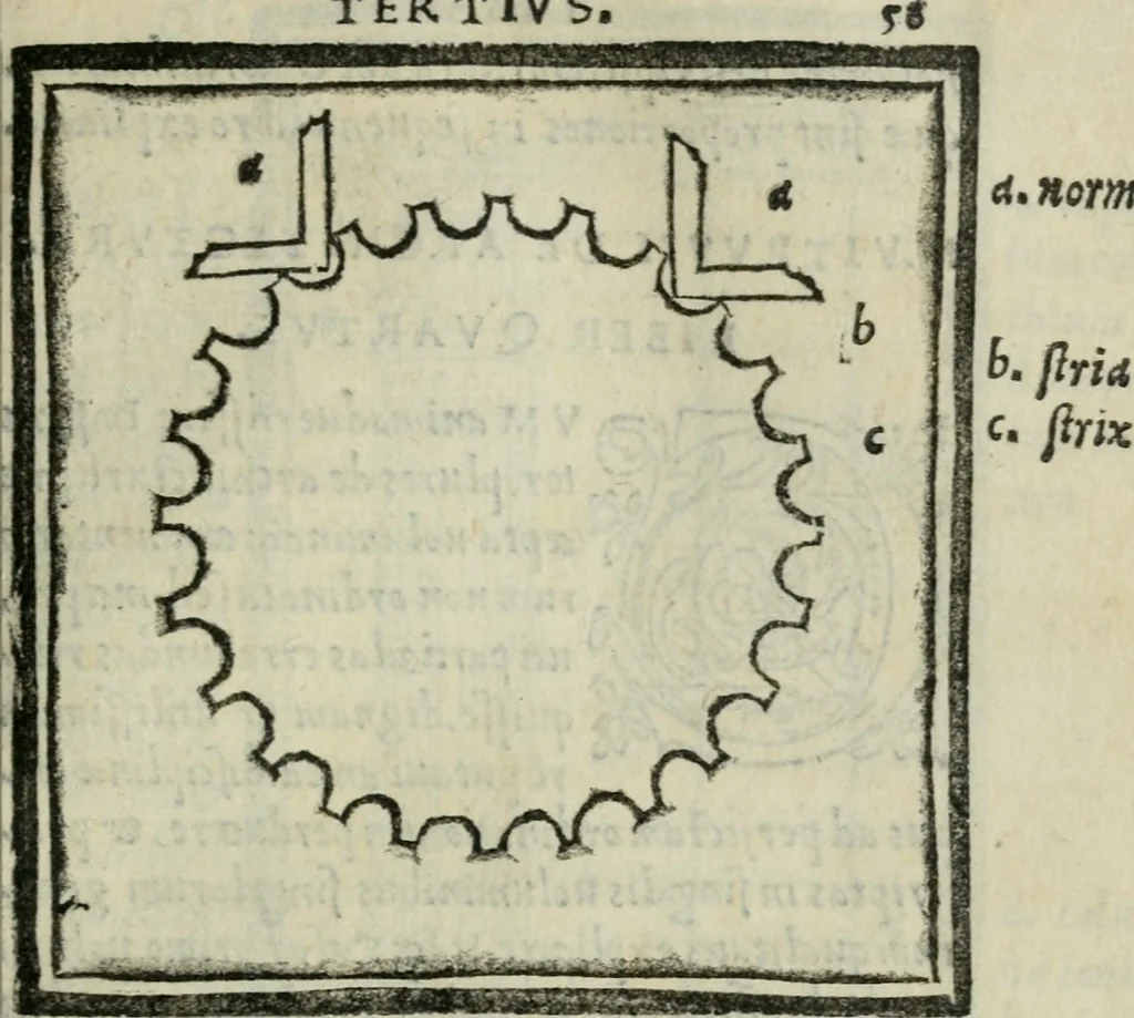 An illustration from Vitrvvivs itervm et Frontinvs, 1513, leaf 126