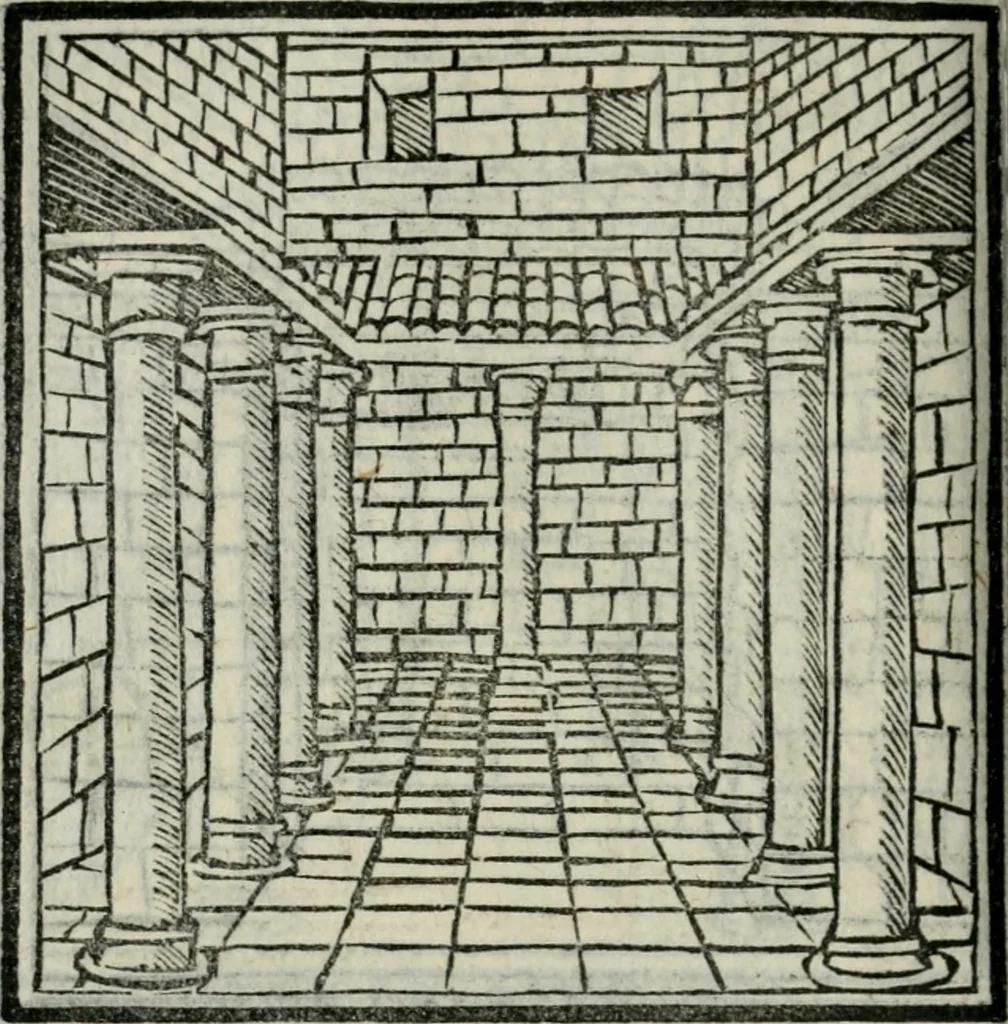 An illustration from Vitrvvivs itervm et Frontinvs, 1513, leaf 219