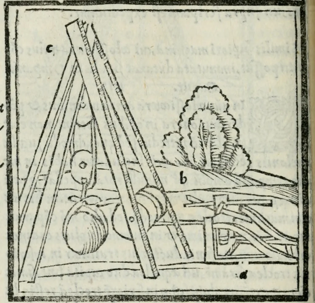 An illustration from Vitrvvivs itervm et Frontinvs, 1513, leaf 345