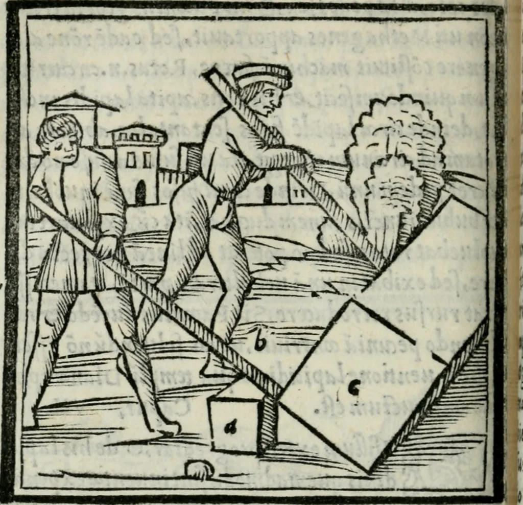 An illustration from Vitrvvivs itervm et Frontinvs, 1513, leaf 351